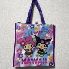 【サンリオ】ハワイABCストア　ショッピングバッグ　キティー　マイメロ　クロミ