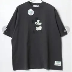 ★Disney×DISCUS/オーバーサイズミッキーレトロプリント半袖Tシャツ★