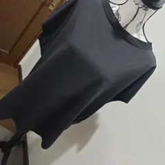 ミューニック★新品★無地 クルーネック 半袖 Tシャツ ブラックのサムネイル