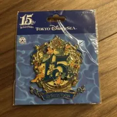 東京ディズニーシー 15周年記念 ピンバッジ　未開封品　美品