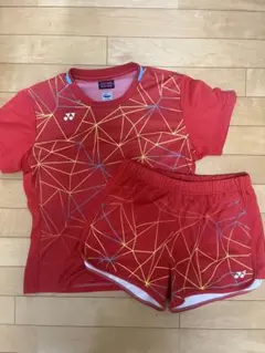 YONEX テニスウェア 上下セット レッドOサイズのサムネイル