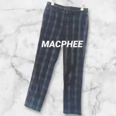 Ld855＊マカフィー トゥモローランド カジュアルパンツ チェック ストレッチ