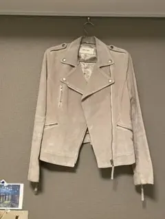 【本革】スエードライダースジャケット