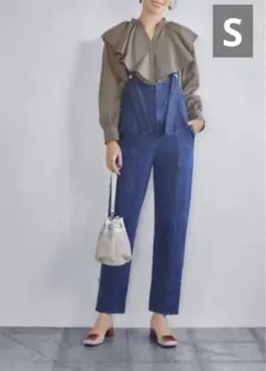 【STYLE DELI】ストラップポイントデニムサロペットB