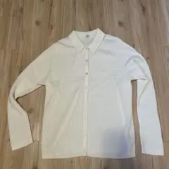 UNIQLO　エクストラファインメリノリブポロカーディガン（長袖）