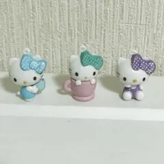 ハローキティマスコット 3体セットキティ　チャーム　3点セット　リボン