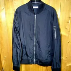CERONIAS MA-1 風 メンズ ブルゾン ジャケット LL 黒 薄手