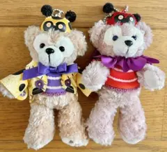 ダッフィー & シェリーメイ ぬいぐるみバッジ　ハロウィン