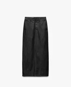 ZARA スリットスカート　デニム