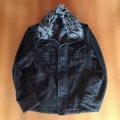 y2k grunge fur jacket black Archive