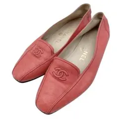 CHANEL　シャネル　ココステッチ　パンプス　ココマーク　ピンクのサムネイル