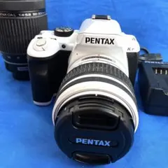 【動作良好】PENTAX K-r ホワイト ダブルズームキット
