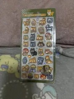 ボンボンドロップシール　芝犬