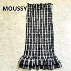 상태좋음 MOUSSY SHIRRING MERMAID シャーリングロングスカート