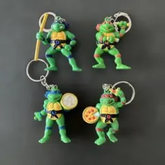 TMNT タートルズ キーホルダー 4体セット 90s Mirage刻印