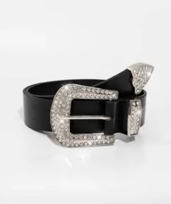 ストーン付き黒ベルト