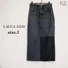 デニムスカート ひざ丈スカート