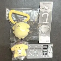 サンリオ セット売り ふわふわフロッキーマスコット　カラフルカラビナ