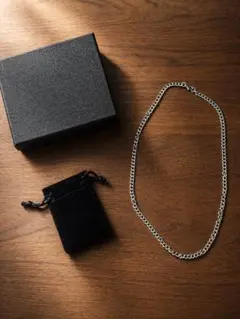 【NOIR DUST】シルバーチェーンネックレス 男女兼用