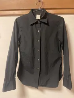 80s 90s agnès b. Yシャツ ブラック 長袖