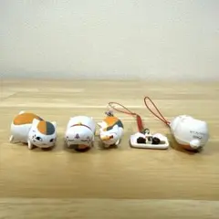 【5点セット】夏目友人帳 ニャンコ先生 フィギュア キーホルダー