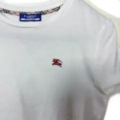 ✨ バーバリーブルーレーベル　Tシャツ 　ノバチェック入り　ホースロゴ刺繍　М