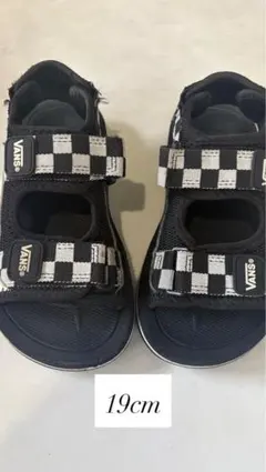 VANS キッズ サンダル チェッカーフラッグ 19cm