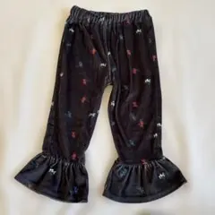 しまむら　micorrid softcheese ベロアパンツ　90センチ