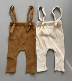 【美品】ベビー用サロペット2色セット