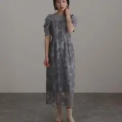 セレモニー ミモレ丈 パーティードレス ギャザー フォーマル オケージョン