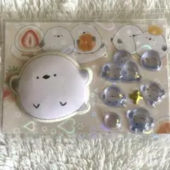 【おすそ分けシール】だいふくエナガ喫茶　シマエナガ　ボンボンドロップ　もっちり