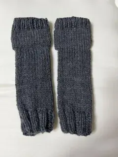 手編み 暖か しっかり長め 足首アンクルウォーマー