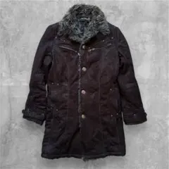 In The Attic Fur Long Coat /Grunge