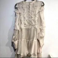 スナイデル snidel シフォンフリルミニワンピース