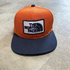 美品♡THE NORTH FACE オレンジネイビーキャップ