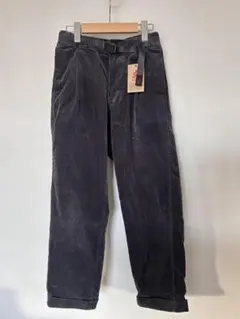 GRAMICCI タックテーパードパンツ　チャコールグレー Sサイズ