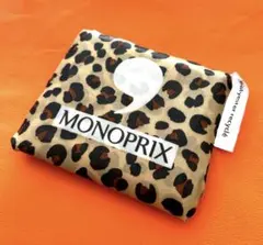 【日本未発売新品未使用】 MONOPRIX モノプリ エコバッグ　豹柄レオパード