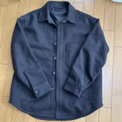 ユニクロ オーバーシャツ Mサイズ チャコール色