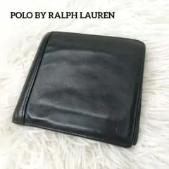POLO BY RALPH LAUREN 2つ折り財布　ブラック　レザー