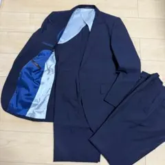 ツーパンツ スーツ上下セット Y7 濃紺ストライプ Perfect Suit系