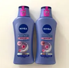 NIVEA プレミアムモイスチャー ボディミルク クリーム ローズ 2本セット