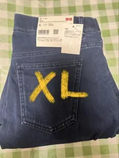 ユニクロウルトラストレッチハイライズデニムレギンスパンツ450599 ブルーXL