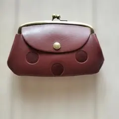 【レア】kawa-kawa カワカワ がま口 ポーチ 赤　レッド　クラッチバッグ レア】kawa-kawa カワカワ がま口 ポーチ 赤 レッド クラッチバッグ
