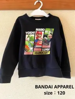 マリオカート　トレーナー　裏起毛　120 トップス　長袖　UNIQLO GU