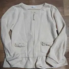 GU ジップアップカーディガン130cm 女の子