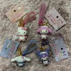 サンリオ　立体ラバーキーホルダー　4点セット　キティ　クロミ　マイメロ