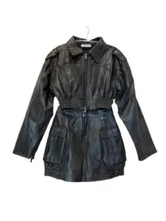 ジャケット・アウター melt the lady Fake Leather Jacket 2026年最新】MELT THE LADY レディース レザージャケット・ライダース