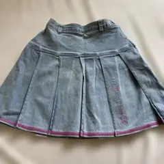 メゾピアノMezzaPiano デニム プリーツスカート 150 M