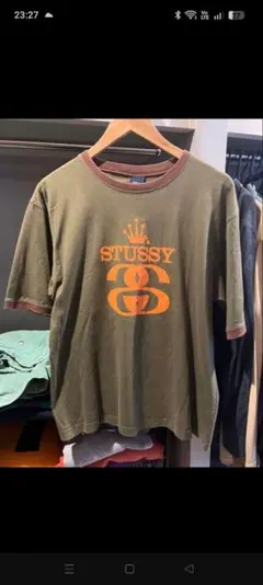 90s stussy リンガーTシャツ　oldのサムネイル