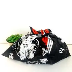 あずま袋◆手拭い◆エコバック◆コンビニバック◆ハンドメイド【まねき猫・黒】
